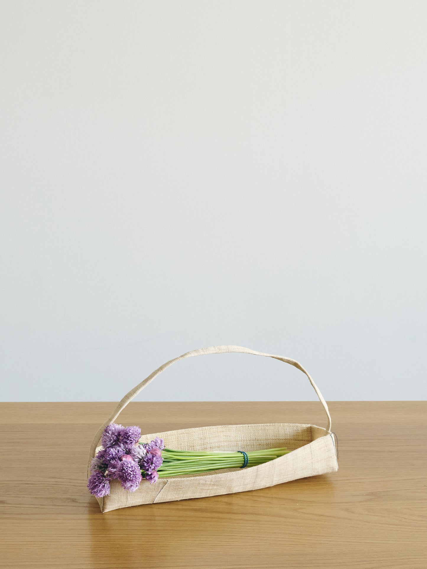 Korean Hemp (Ramie) Woven Tray With Handle