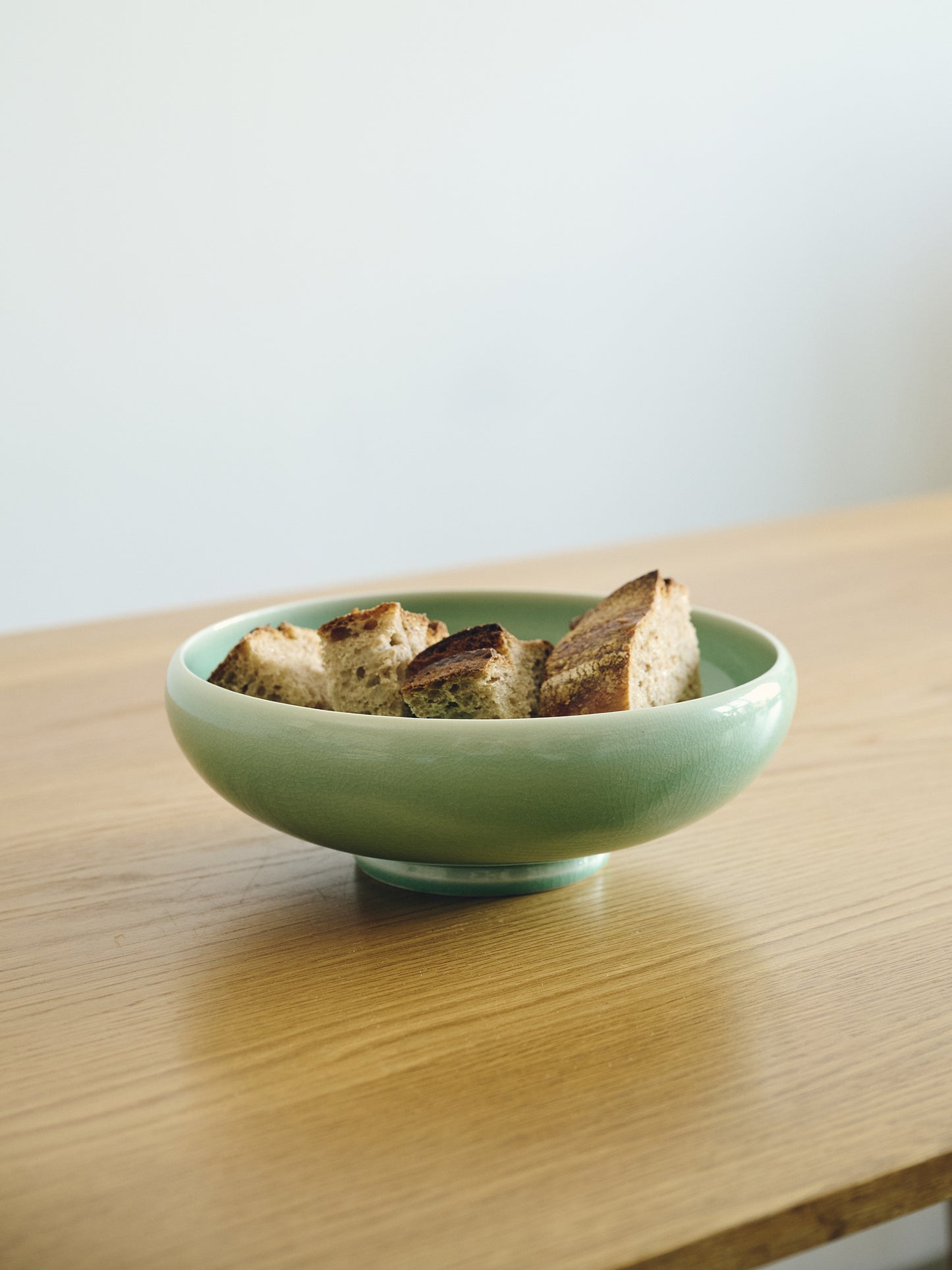 Modern Korean Celadon Salad Bowl.