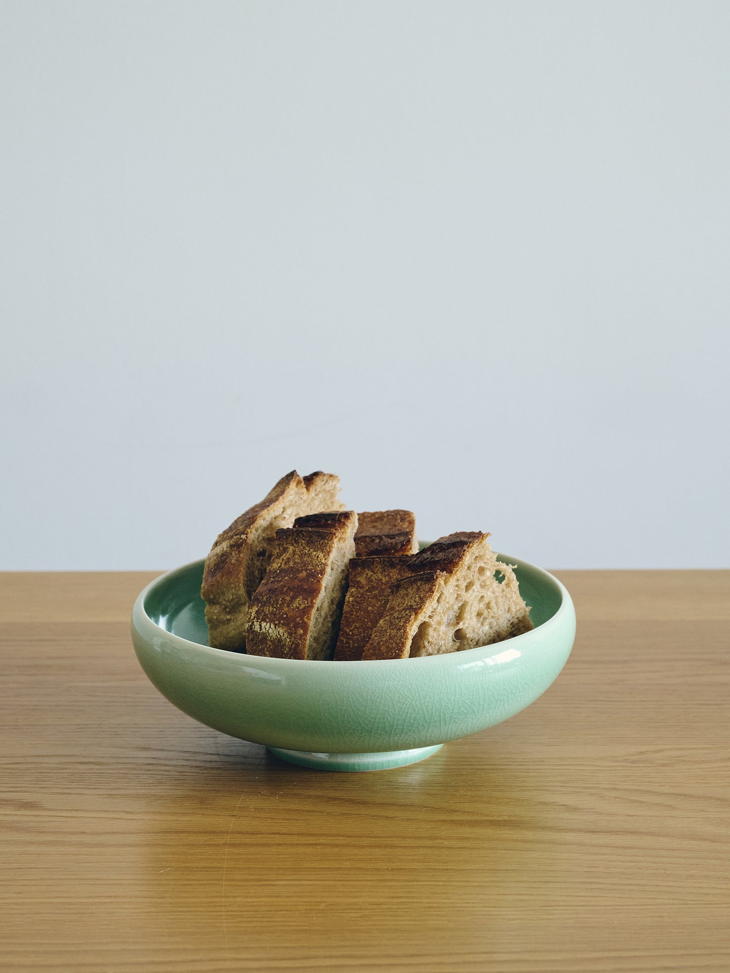 Modern Korean Celadon Salad Bowl.