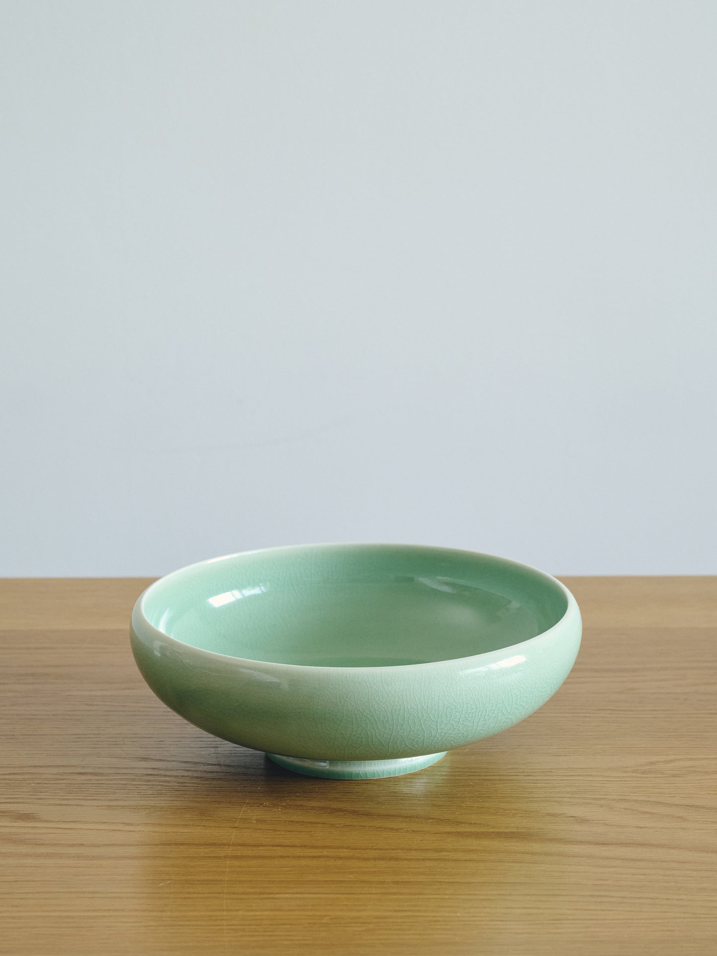 Modern Korean Celadon Salad Bowl.