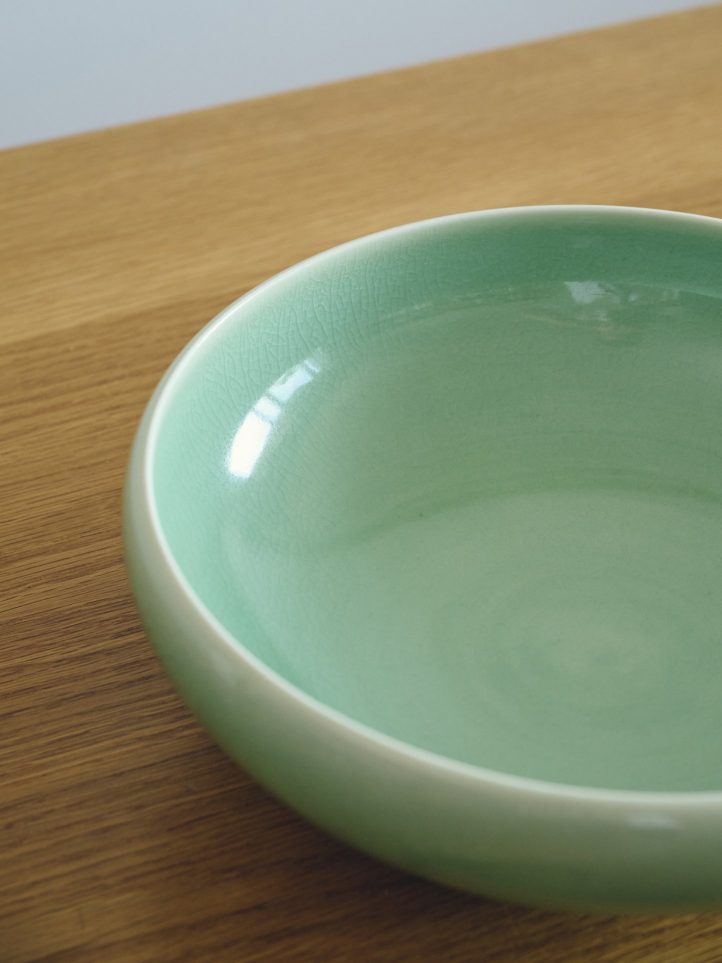 Modern Korean Celadon Salad Bowl.