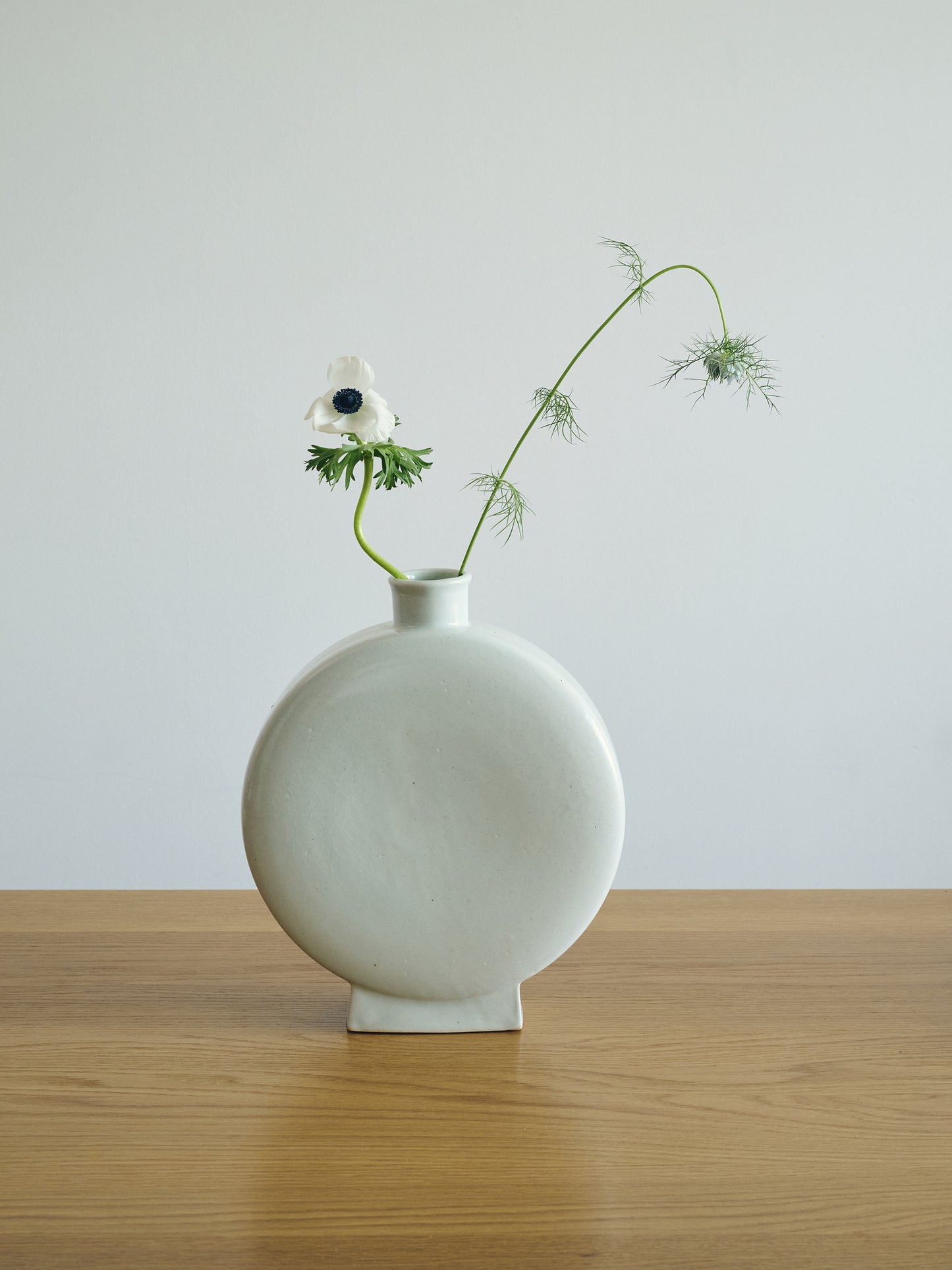 Off White Coloured Korean White Porcelain Vase